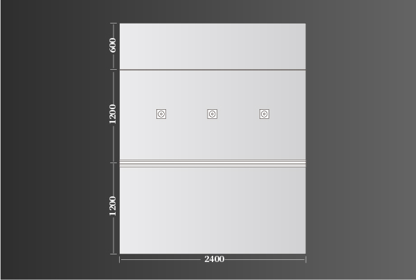 廚衛頂極簡主義2400（1200+1200+600）線型49