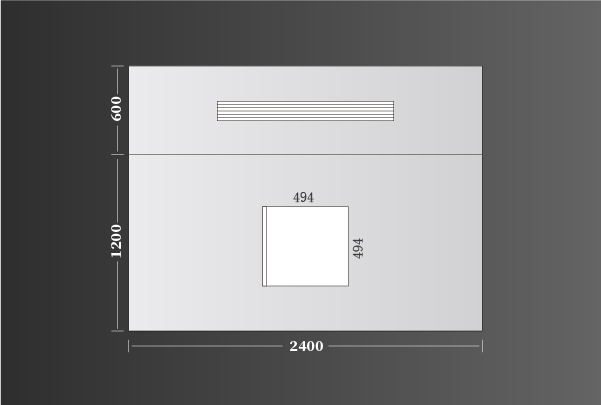 廚衛頂極簡主義2400（1200+600）嵌入1200