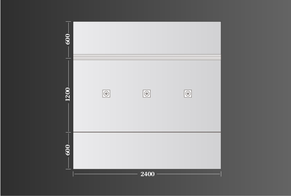 廚衛頂極簡主義2400（1200+600+600）線型49